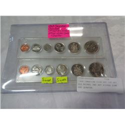 1968 CANADIAN COIN SET 1ST SET ALL NICKEL 2ND SET SILVER DIME AND QUARTER