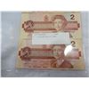 Image 3 : 4 2 DOLLAR BILLS 1986