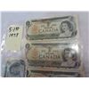 Image 2 : 5 1 DOLLAR BILLS 1973