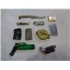Image 3 : RED TRAY OF NOVELTY LIGHTERS AND POCKET KNIVES