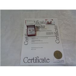 18KT RUBY STUDS W/ CERTIFICATE