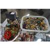Image 1 : 2 TRAYS OF COSTUME JEWELRY AND GOLD FILLED RING