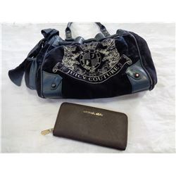 JUICY COUTURE HAND BAG AND MICHAEL KORS WALLET