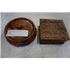 Image 1 : 2 WOOD JEWELRY BOXES WITH CONTENTS