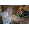 Image 2 : ROOSTER TEAPOT, WINE GLASSES, DECANTER, AND ASHTRAY
