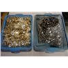 Image 1 : TRAY OF KEYCHAINS AND TRAY OF CLIPS