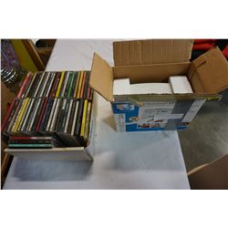 BOX OF 50 CDS AND PHOTO SMART PRINTER