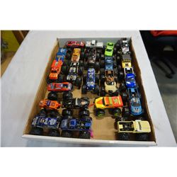 TRAY OF ORIGINAL MONSTER JAM VEHICLES