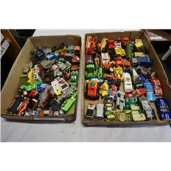 2 TRAYS OF VINTAGE HOT WHEELS