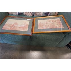 PAIR OF VINTAGE PRINTS