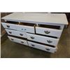 Image 3 : WHITE 7 DRAWER DRESSER W/ MIRROR