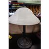 Image 4 : 2 METAL AND GLASS TABLE LAMPS