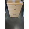 Image 1 : OAK 2 DRAWER FILING CABINET