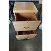 Image 3 : OAK 2 DRAWER FILING CABINET