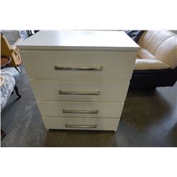 4 DRAWER WHITE HIGBOY DRESSER