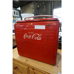 RED 1950s METAL COCA COLA COOLER