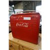 Image 1 : RED 1950s METAL COCA COLA COOLER