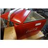 Image 4 : RED 1950s METAL COCA COLA COOLER