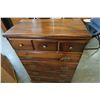 Image 2 : 5 DRAWER WALNUT HIGHBOY DRESSER