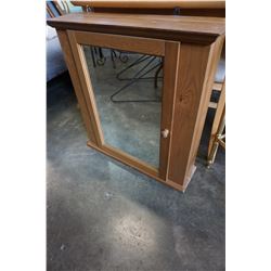 MIRRORED PINE MEDICINE CABINET