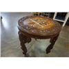 Image 3 : CARVED INLAID END TABLE