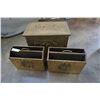 Image 1 : 2 BRASS OVER WOOD MAGAZINE RACKS AND BRASS OVER WOOD FIRE BOX