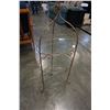 Image 1 : 3 TIER METAL AND GLASS SHELF