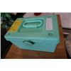 Image 1 : VINTAGE MAHJONG SET IN GREEN CASE