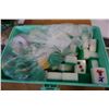 Image 3 : VINTAGE MAHJONG SET IN GREEN CASE