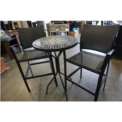 3PC BISTRO SET, MOSAIC TOP