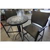 Image 3 : 3PC BISTRO SET, MOSAIC TOP