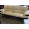 Image 2 : BEIGE AND BLACK LEATHER SOFA