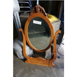 VINTAGE OVAL DRESSER MIRROR