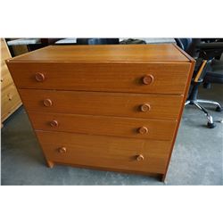 DANISH TEAK 4 DRAWER DRESSER