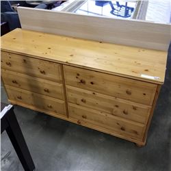 6 DRAWER PINE HIGHBOY DRESSER