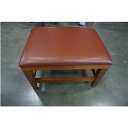 LEATHER OTTOMAN