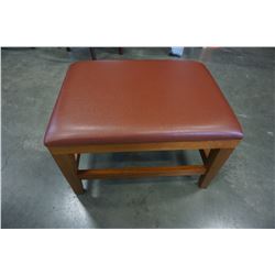 LEATHER OTTOMAN