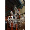 Image 1 : LARGE CHROME AND CRYSTAL CHANDELIER