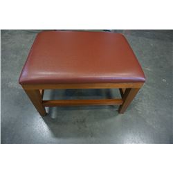 LEATHER OTTOMAN