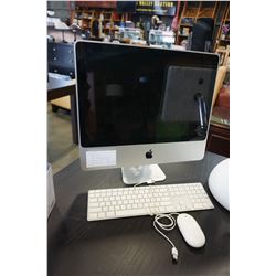 20" IMAC COMPUTER W/ KEYBOARD AND MOUSE WORKS - TESTED NO PASSWORD