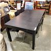 Image 1 : ESPRESSO DINING TABLE W/ 6 CHAIRS