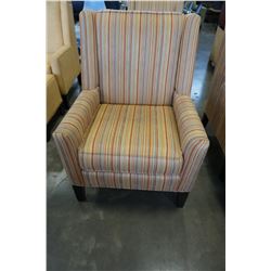 STRIPED STYLUS ACCENT CHAIR