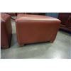 Image 3 : 2 LEATHER OTTOMANS