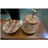Image 1 : 2 WOOD SERVING PLATTERS