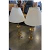 Image 1 : PAIR OF BRASS TABLE LAMPS