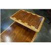 Image 3 : OAK 2 TIERED SIDE TABLE MADE BY LANE