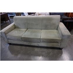 GREEN MICROFIBER SOFA