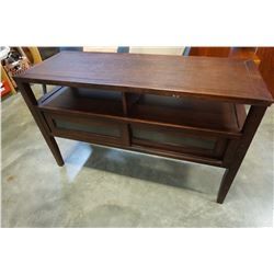 6FT SOFA TABLE W/ SLIDING DOORS