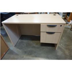 WOOD OFFICE DEK W/ 2 DRAWERS