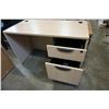 Image 3 : WOOD OFFICE DEK W/ 2 DRAWERS